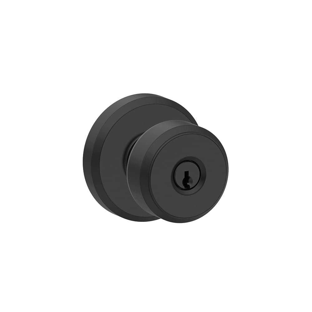 Schlage Bowery Satin Nickel Entry Knobs Grade 1 1-3/8 in. - Total