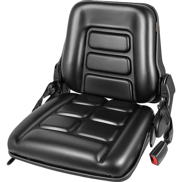 Universal Forklift Seat with Adjustable Back, for Tractor,Excavator Skid  Loader Backhoe Dozer