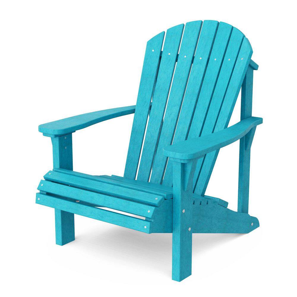 Heritage Aruba Blue HDPE Plastic Outdoor Sunrise Adirondack Chair price history on PriceWatchPro