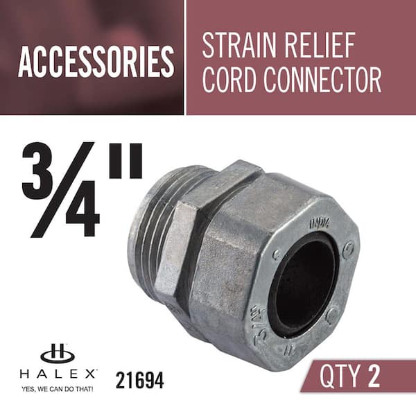 Sigma ProConnex 3/4-in Die Cast Zinc Cord Grip Connector Conduit Fittings  in the Conduit Fittings department at
