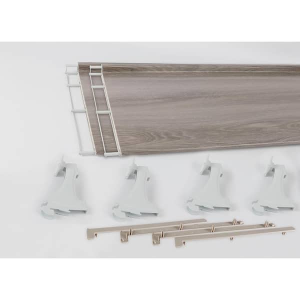 Genevieve 2 ft. Gray Adjustable Closet Organizer Shoe Rack (2PK)