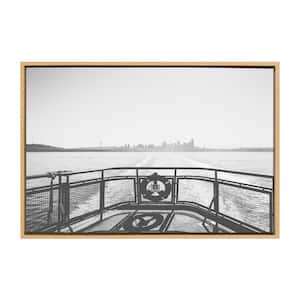 Sylvie "Morning Ferry" by Patricia Hasz of Patricia Rae Photography 33 in. x 23 in. Nautical Framed Canvas Wall Art