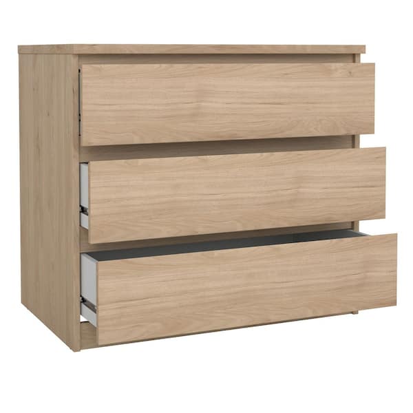 Tvilum Scottsdale Jackson Hickory 3 Drawer 30.31 in. Chest of