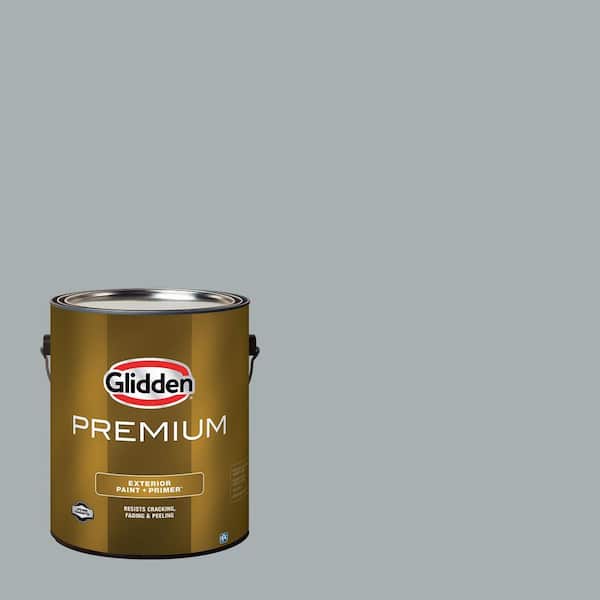 Glidden Premium 1 gal. PPG1039-3 Mirror Mirror Flat Exterior Latex Paint