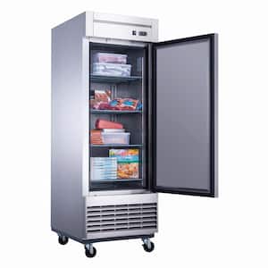 23.0 cu. ft. Frost-free One Door Commercial Reach In Upright Freezer in Stainless Steel