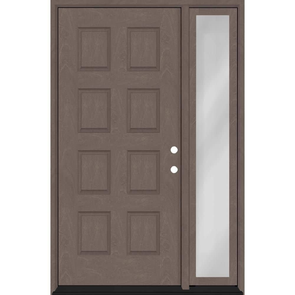 Regency 57 in. x 80 in. 8-Panel LHIS Ashwood Mahogany Fiberglass Prehung Front Door w/12in. SL w/ 6-9/16 Jamb price history on PriceWatchPro
