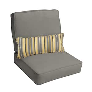 Deep seat high back best sale patio cushions