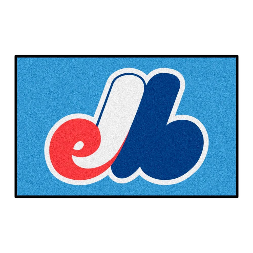 FANMATS Montreal Expos Light Blue 1 ft. 7 in. x 2 ft. 6 in. Starter Area  Rug 2211 - The Home Depot