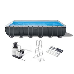 24 ft. x 12 ft. x 52 in. Rectangular Ultra XTR Frame Swimming Pool w/Pump