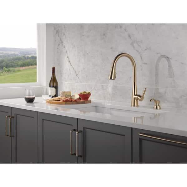 Delta Greydon Gold Single Handle Pull-Down Sprayer Kitchen Faucet
