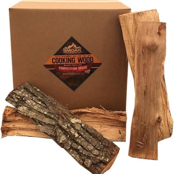 Smoak Firewood 60-70 lbs. 16 in. L Cherry Premium Cooking Wood Logs,USDA Certified Kiln Dried (for Grills, Smokers,Pizza Ovens, Stoves)