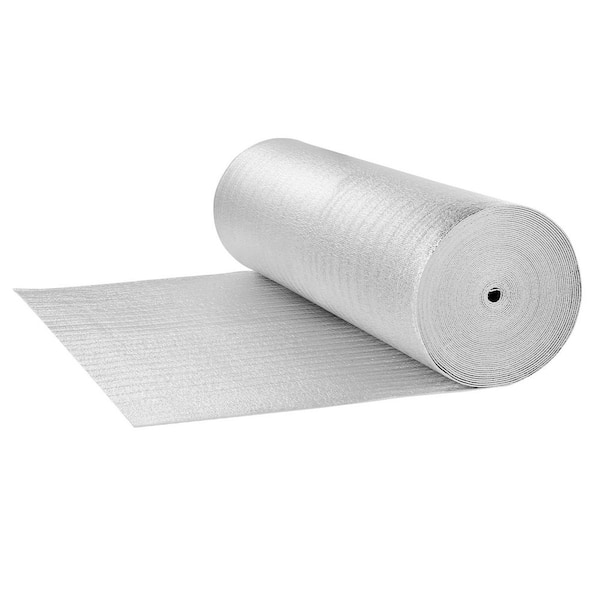 Double Reflective Insulation Roll, Woven Fabric, 6.5 Mil. 48 in. x 250 ft. Radiant Barrier, 1 Pack, for Window RV Roof