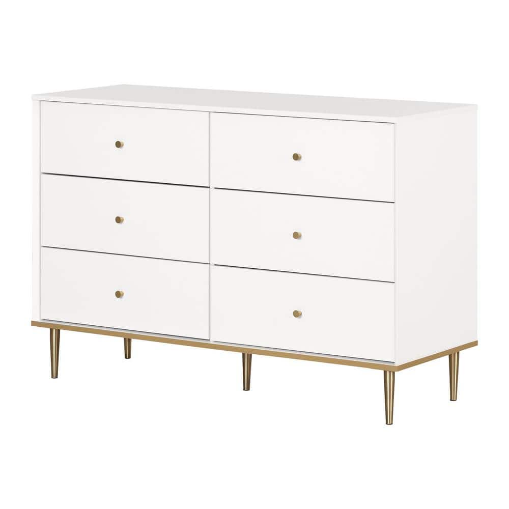 South Shore 6 Drawer Dresser Pure White Dylane