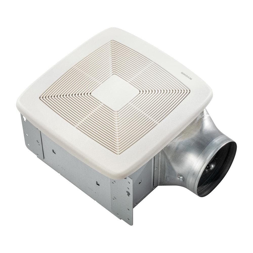 QTXE Series 110 CFM Ceiling Bathroom Exhaust Fan with Humidity Sensing Whit