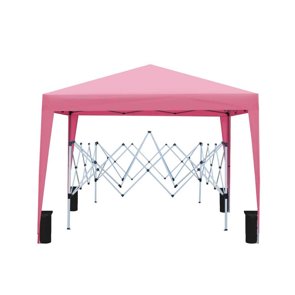 Outdoor 10 ft. x 10 ft. Pink Pop Up Canopy Tent with Sidewalls and Windows price history on PriceWatchPro