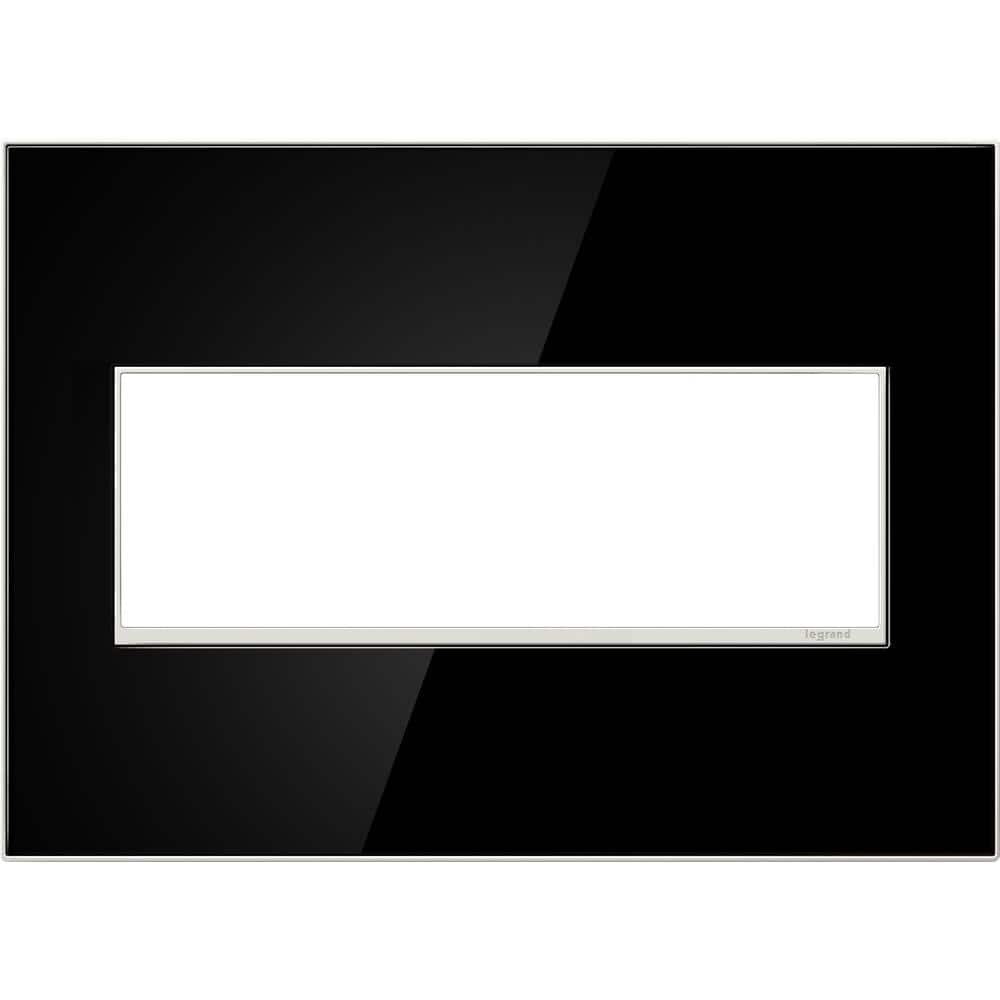 adorne 3 Gang Decorator/Rocker Wall Plate, Mirror Black (1-Pack) price history on PriceWatchPro