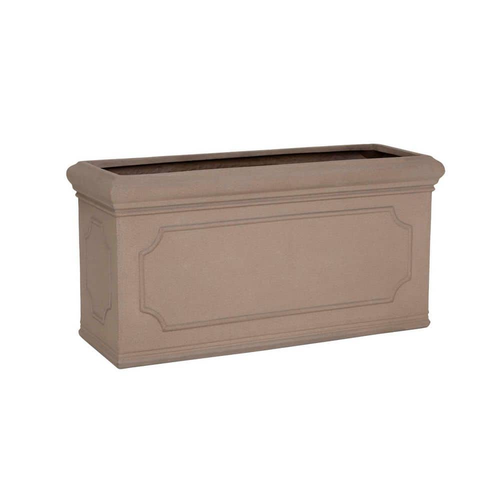 Jort Classic 31.5 in L Taupe Color Planter- Made of Fiberstone, Small price history on PriceWatchPro