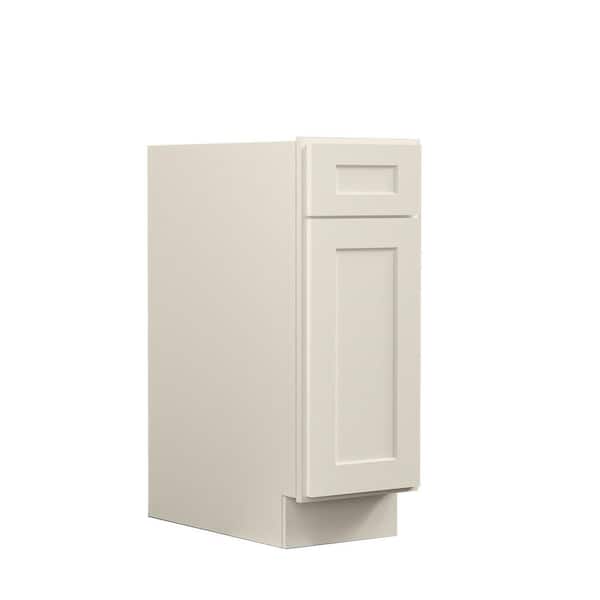 Hausvita 12 in. W x 24 in. D x 34.5 in. H Ready to Assemble Plywood Base Kitchen Cabinet in in Antique White
