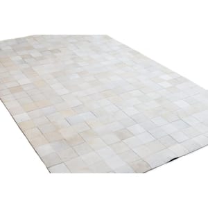 Santa Fe Ivory 10 ft. x 14 ft. Geometric Contemporary Area Rug