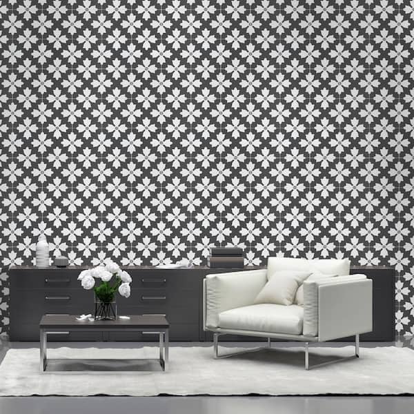 Bold Blooms 8 in. x 8 in. Matte Porcelain Encaustic Floor and Wall Tile (371.52 sq. ft./Pallet)