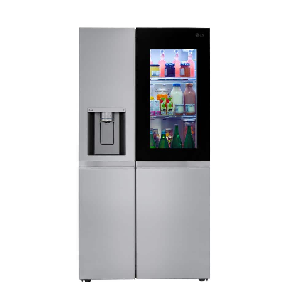 LG 27 cu. ft. Side by Side Refrigerator with InstaView and Dual Ice Maker with Craft Ice in PrintProof Stainless Steel