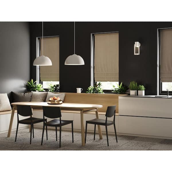 Progress Lighting Dome Collection 16 in. 29-Watt White Integrated LED Modern Cord Hung Kitchen Pendant