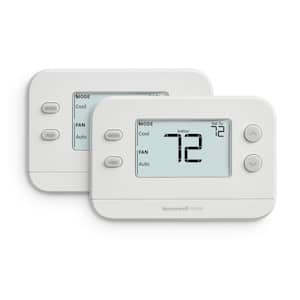 Honeywell Home Round Non-Programmable Thermostat with 1H/1C Single