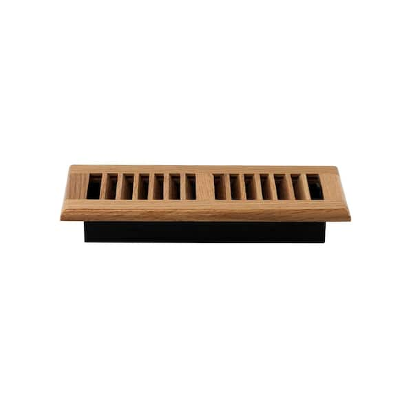 Decor Grates 4 In X 10 In Floor Register Red Oak Wl410 N The Home Depot