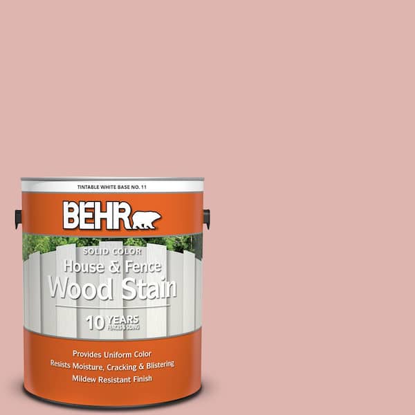 BEHR 5 gal. #HDC-AC-28A Carnation Festival Solid Color House and Fence  Exterior Wood Stain 03005 - The Home Depot
