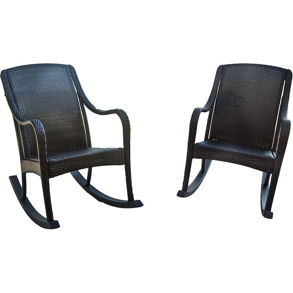 Hanover Orleans 2-Piece Rocking Patio Chair Set