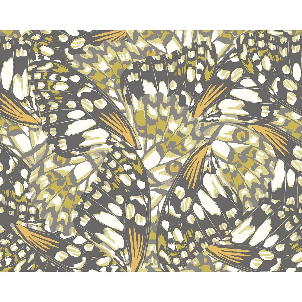 19.7 in. x 0.025 in. Yellow Animals Origin Murals Butterfly Wings Chartreuse Wall Mural price history on PriceWatchPro