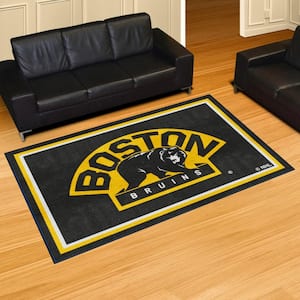 Boston Bruins Black 5ft. x 7ft. Plush Area Rug