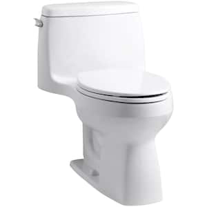 Santa Rosa 12 in. Rough In 1-Piece 1.6 GPF Single Flush Elongated Toilet in White Seat Included