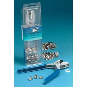 Marine Canvas Snap Fasteners and Plier Kit - 73-Piece Set