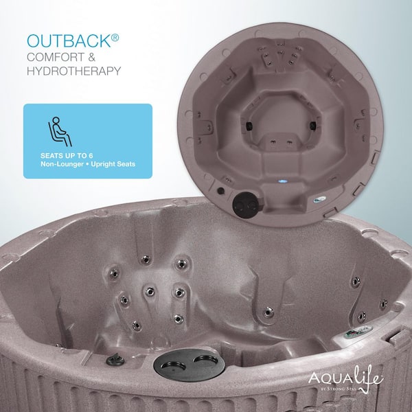 AquaLife Outback 6-Person, 20-Jet 120V Hot Tub, Contour Seating