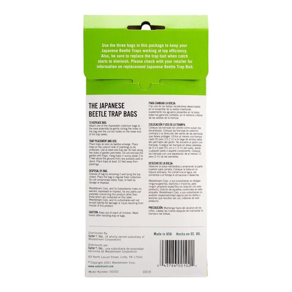 Safer Brand The Japanese Beetle Trap Replacement Bags (3-Count