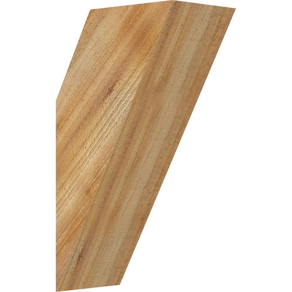 Ekena Millwork 6"W x 10"D x 18"H Traditional Rough Sawn Knee Brace, Western Red Cedar