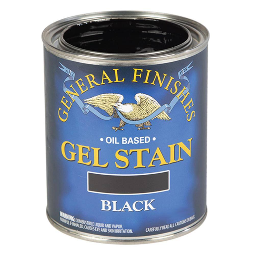 General Finishes 1 qt. Black Oil-Based Interior Wood Gel Stain GF.BLQ - The  Home Depot