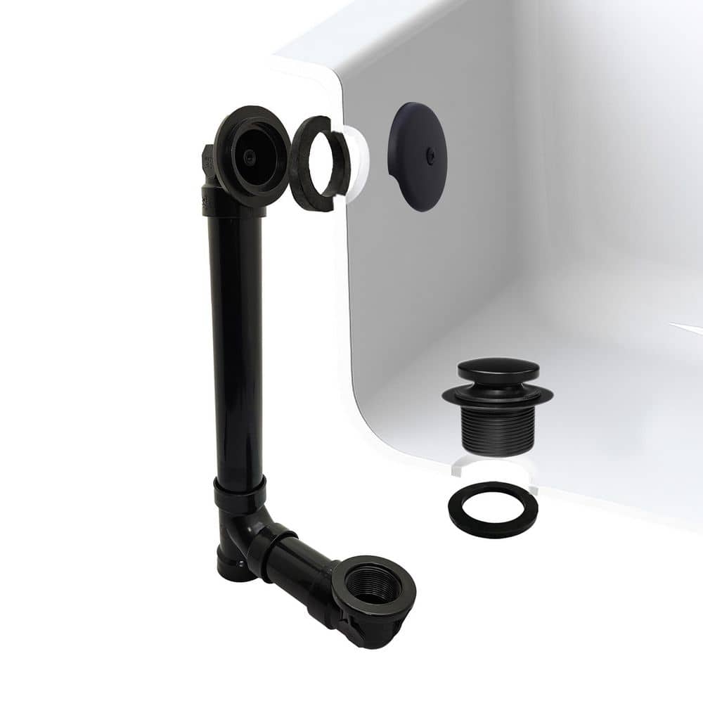 **【1111】** Westbrass 1-1/2 in. x 12 in. Bath Waste & Overflow with One-Hole