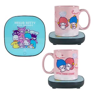 Hello Kitty and Friends Little Twin Stars Single- Cup Coffee Mug with Mug Warmer for your Coffee Maker