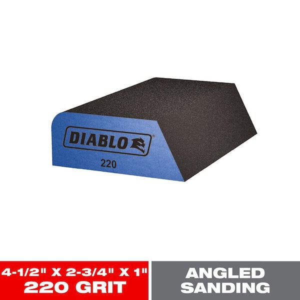 4-1/2 in. x 2-3/4 in. x 1 in. 220 Grit Ultra Fine Dual-Edge Sanding Sponge