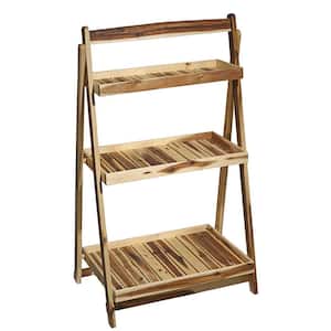 27 in. x 45 in. Acacia Wood Plant Stand