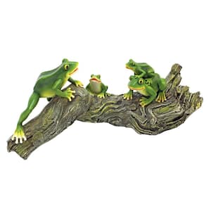 7 in. H Froggy Business Garden Statue
