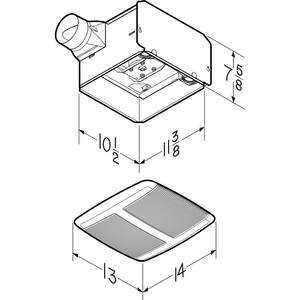 Sensonic Series 110 CFM Ceiling Bathroom Exhaust Fan with Stereo Speaker and Bluetooth Wireless Technology, ENERGY STAR*