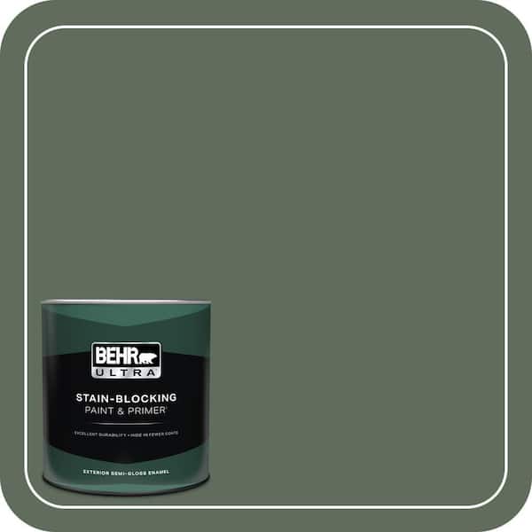 BEHR ULTRA 1 qt. #N400-6 Terrarium Semi-Gloss Enamel Exterior Paint & Primer