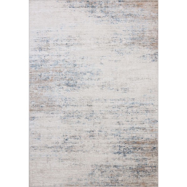 Townes Ivory / Sky 7 ft. 10 in. x 10 ft. Contemporary Area Rug