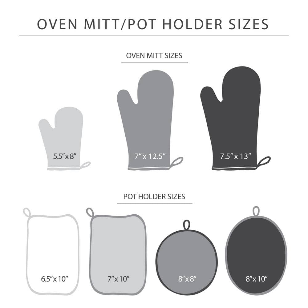 Pistachio and Graphite Green Silicone Oven Mitt Set