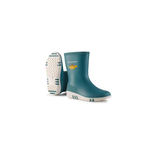 Kid's and Toddler's-Mini-Size 11-Blue/White-Rain Boots