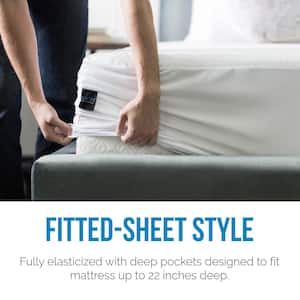 ALL-IN-ONE Zippered Mattress Cover with Bug Blocker FRE146XXWHIT03 - The  Home Depot