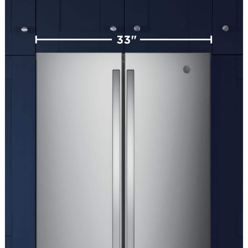 Stainless Steel 33" Smart French Door Refrigerator with Ice Maker